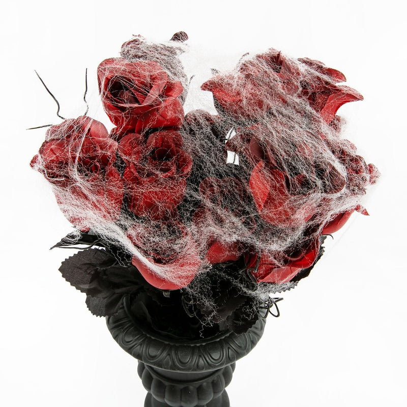 Brown Art Star Halloween Rose Vase with Cobwebs Halloween