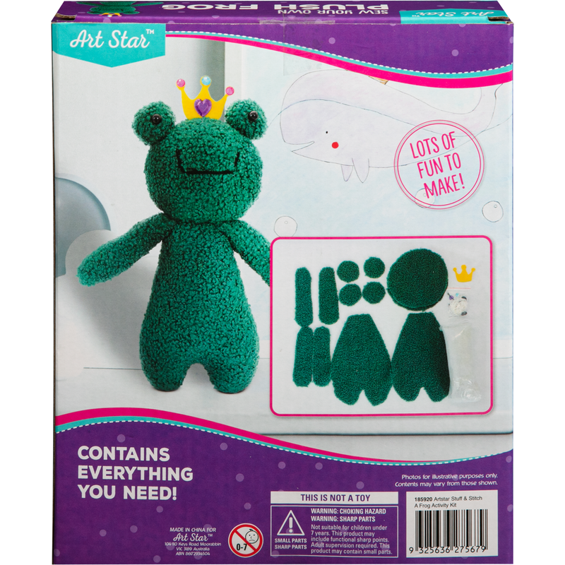 Light Gray Art Star Stuff & Stitch A Frog Activity Kit Kids Activities