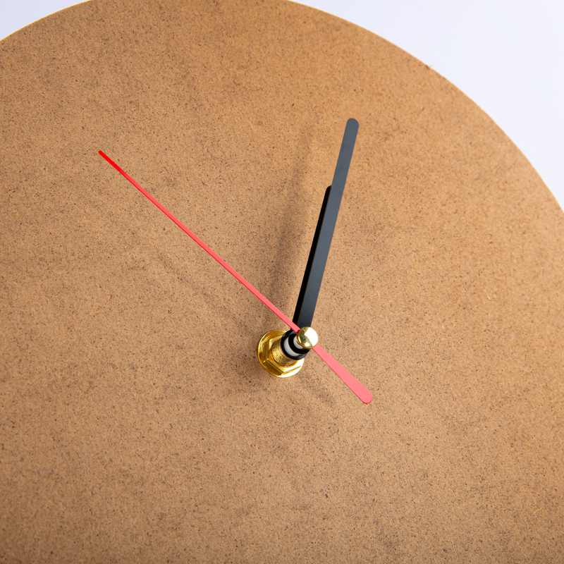 Dark Khaki Urban Crafter MDF Clock Base with Mechanism 23cm Diameter Wood Crafts