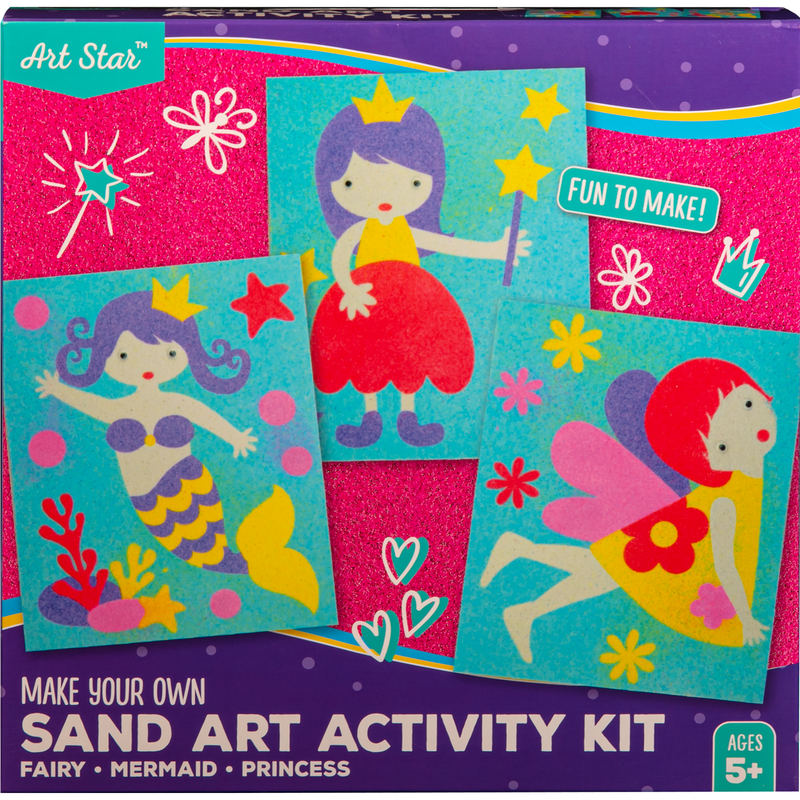 Tomato Art Star Make Your Own Sand Art Activity Kit Fairy Mermaid Princess Kids Craft Kits