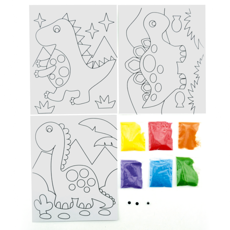 Lavender Art Star Make Your Own Sand Art Activity Kit Dinosaurs Kids Craft Kits