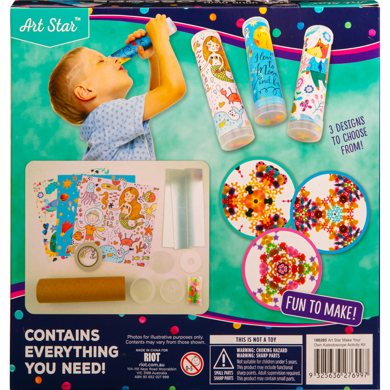 Gray Art Star Make Your Own Kaleidoscope Activity Kit Kids Craft Kits