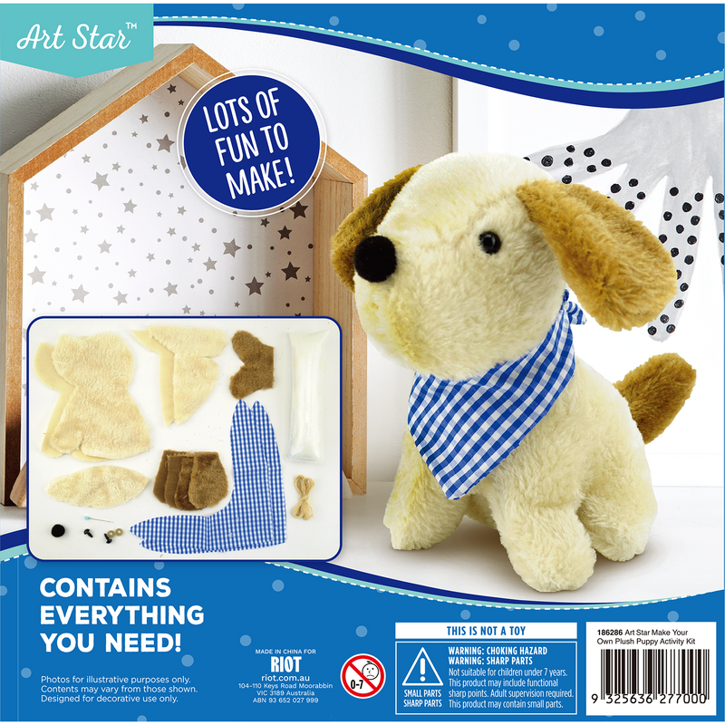 Dark Cyan Make Your Own Plush Puppy Activity Kit Kids Kits