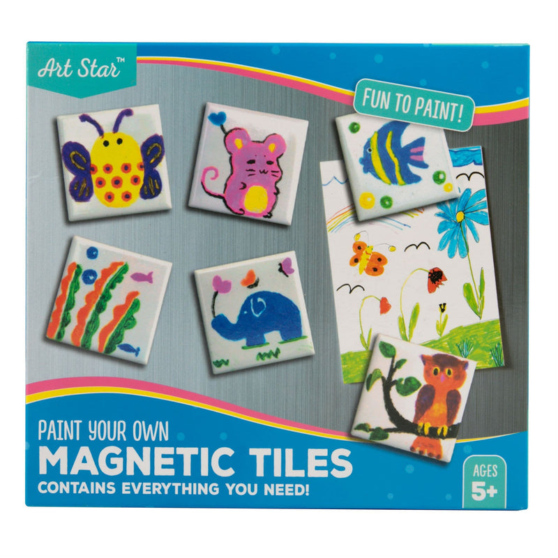 Gray Art Star Mini Magnetic Tile Art Activity Kit Kids Craft Kits