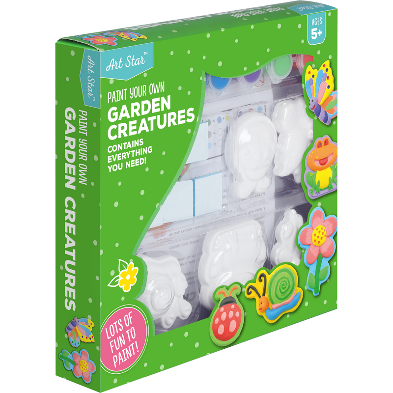 Light Gray Art Star Paint Your Own Garden Creatures Activity Kit Kids Craft Kits