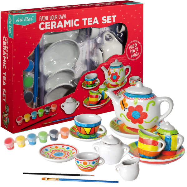 Paint your own ceramic best sale tea set