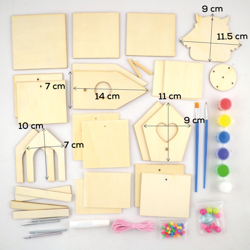 Antique White Art Star Create Your Own Wooden Garden Kit Kids Craft Kits