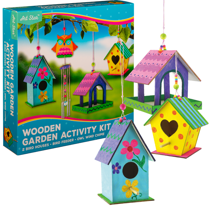 Steel Blue Art Star Create Your Own Wooden Garden Kit Kids Craft Kits