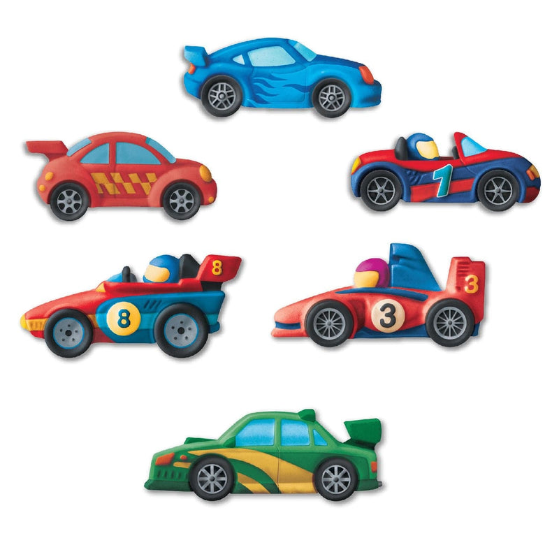 Dark Salmon Art Star Mould and Paint Plaster Racing Cars Kit Kids Craft Kits