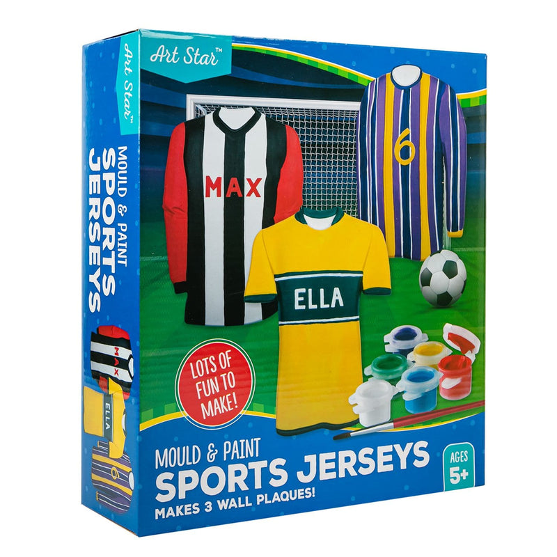 Dark Slate Gray Artstar Mould & Paint Plaster Football Jersey Kit Kids Craft Kits