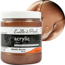 Sienna Eraldo Di Paolo Acrylic Paint Metallic Bronze 500ml Acrylic Paints
