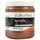 Light Gray Eraldo Di Paolo Acrylic Paint Metallic Bronze 500ml Acrylic Paints