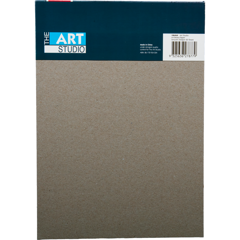 Dim Gray Art Studio A4 Bristol Paper 250gsm 20Sheets Pads