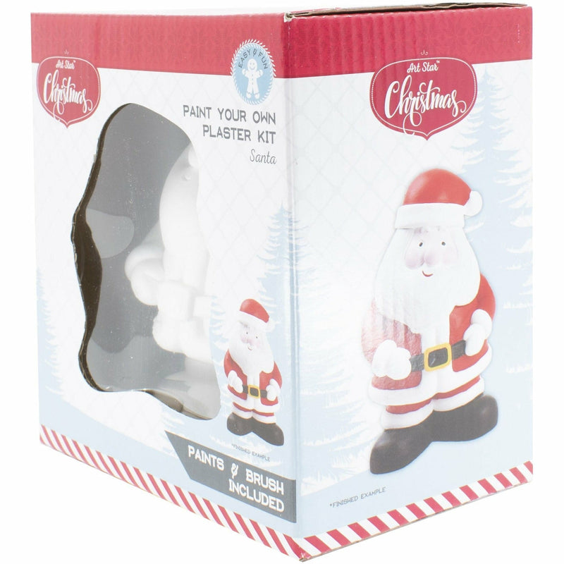 White Smoke Art Star Paint Your Own Santa Plaster Kit Christmas
