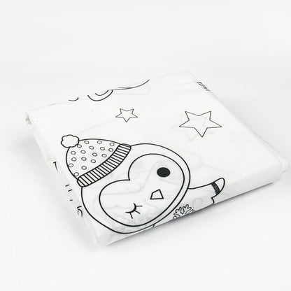 White Smoke Art Star Colour Your Own Tablecloth 155 x 75cm Christmas