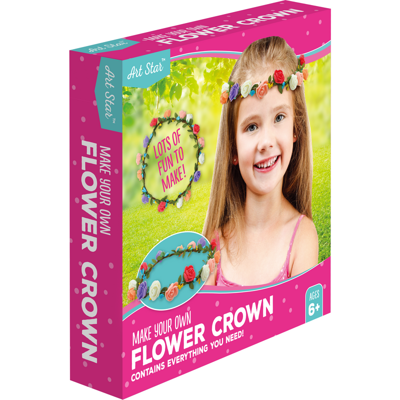 Dark Khaki Art Star Make Your Own Flower Crowns Activity Kit Kids Craft Kits