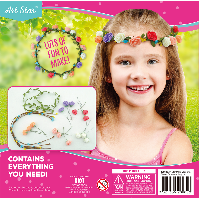 Wheat Art Star Make Your Own Flower Crowns Activity Kit Kids Craft Kits