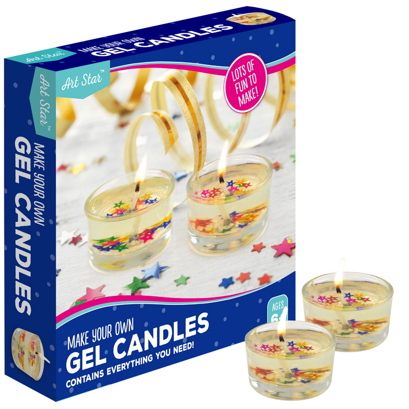 Light Gray Art Star Make Your Own Gel Candles Kit Kids Craft Kits