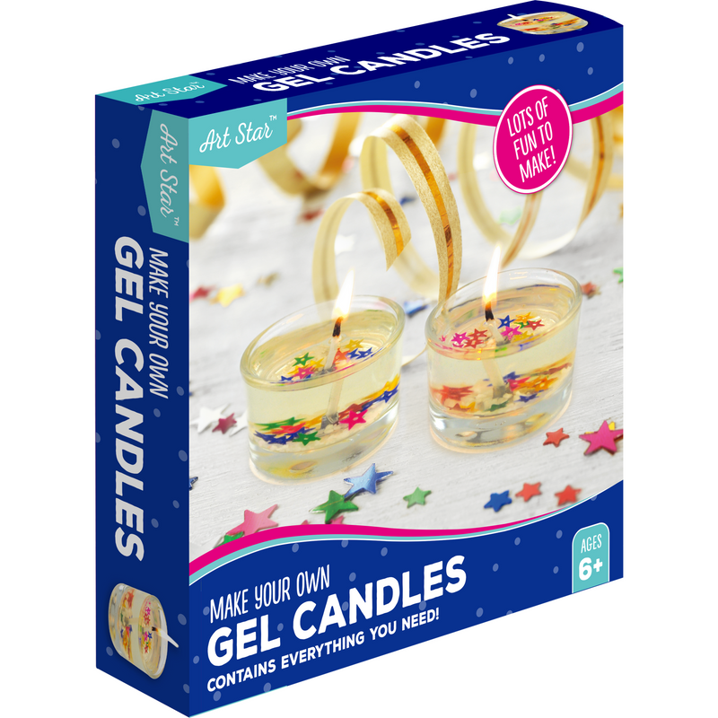 Light Gray Art Star Make Your Own Gel Candles Kit Kids Craft Kits