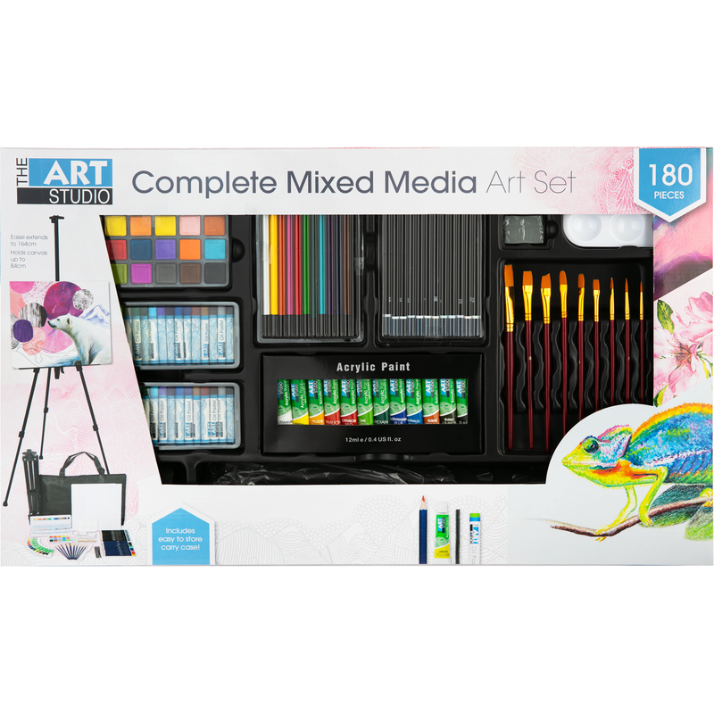 The Art Studio Complete Mixed Media Art Set (180 Pieces)