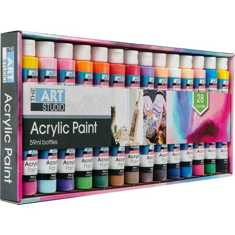Shop the latest The Art Studio Acrylic Paint 59ml Bottles 28 Piece