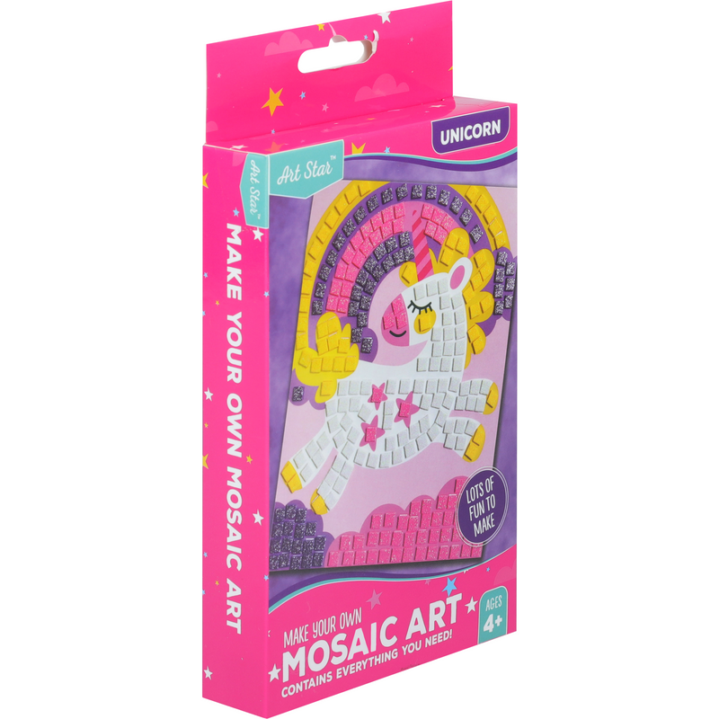 Pale Violet Red Art Star Make Your Own Unicorn Foam Mosaic Art Kit Kids Craft Kits
