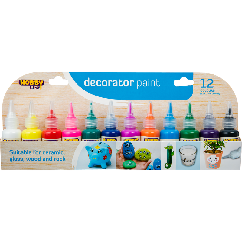Gray Hobby Line Decorator Paint 35mL (12 Pack) Craft Paints