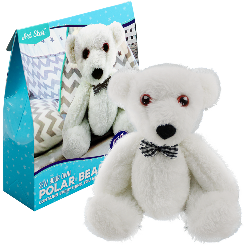 Light Gray Make Your Own Polar Bear Activity Kit Kids Kits