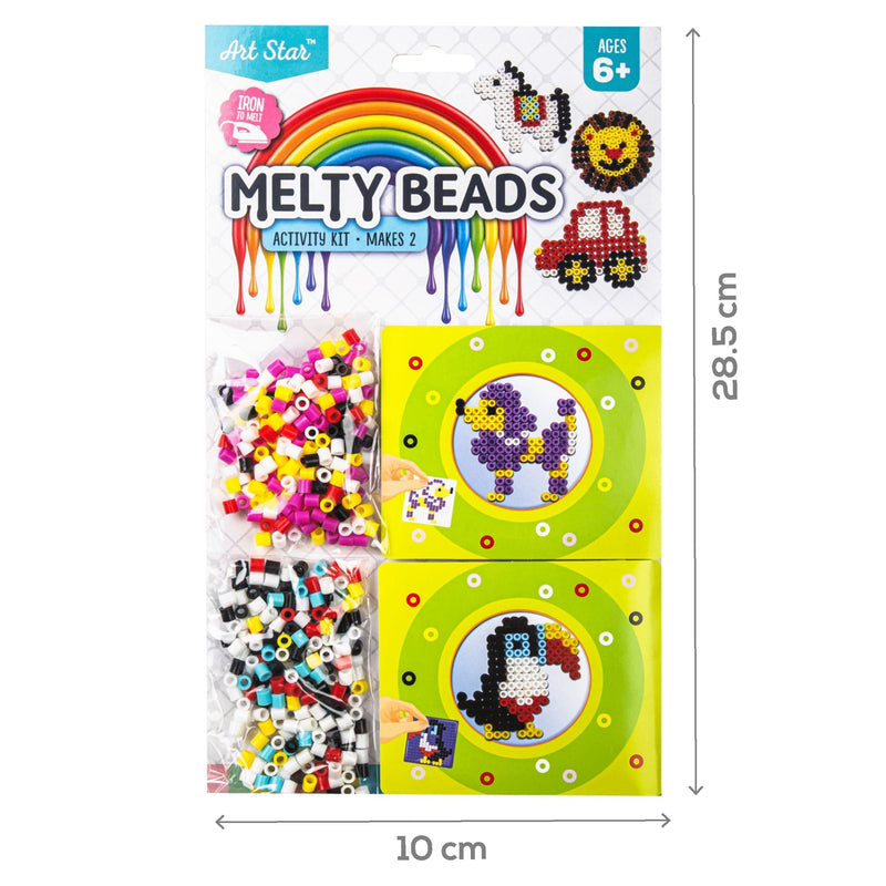 Yellow Art Star Melty Beads Activity Kit Assorted Designs 2 Pack Kids Craft Kits