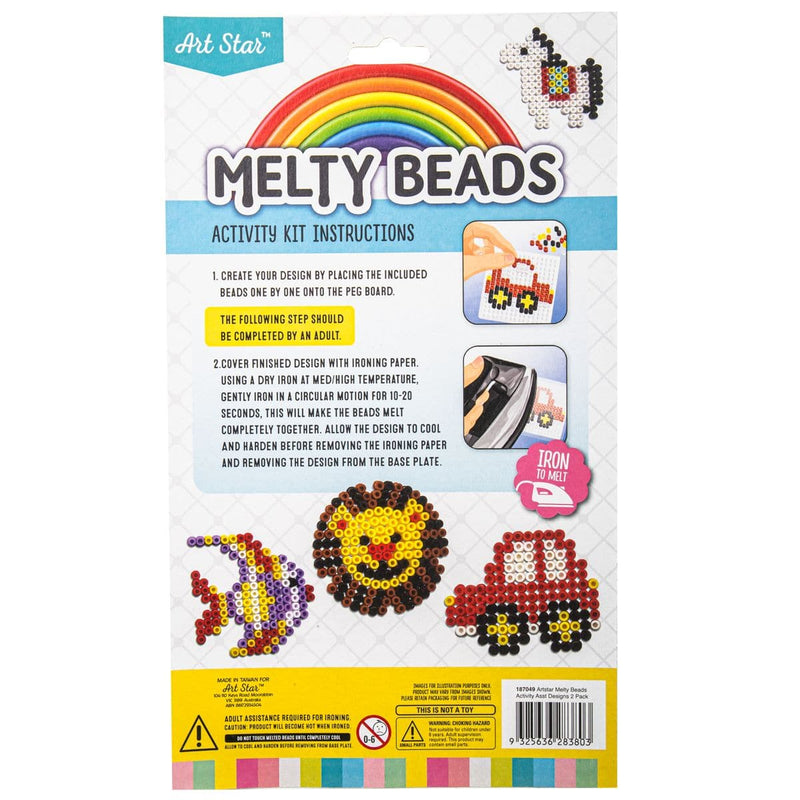 Lavender Art Star Melty Beads Activity Kit Assorted Designs 2 Pack Kids Craft Kits