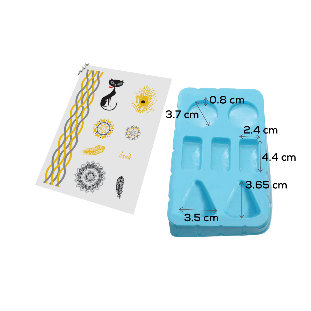 Sky Blue Art Star Make Your Own Plaster Jewellery Kit Kids Craft Kits