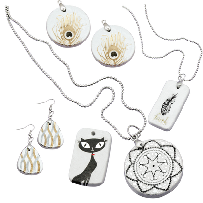 Light Gray Art Star Make Your Own Plaster Jewellery Kit Kids Craft Kits
