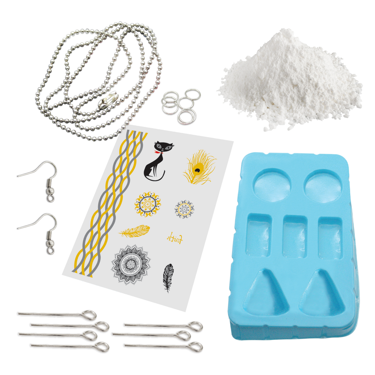 Light Gray Art Star Make Your Own Plaster Jewellery Kit Kids Craft Kits