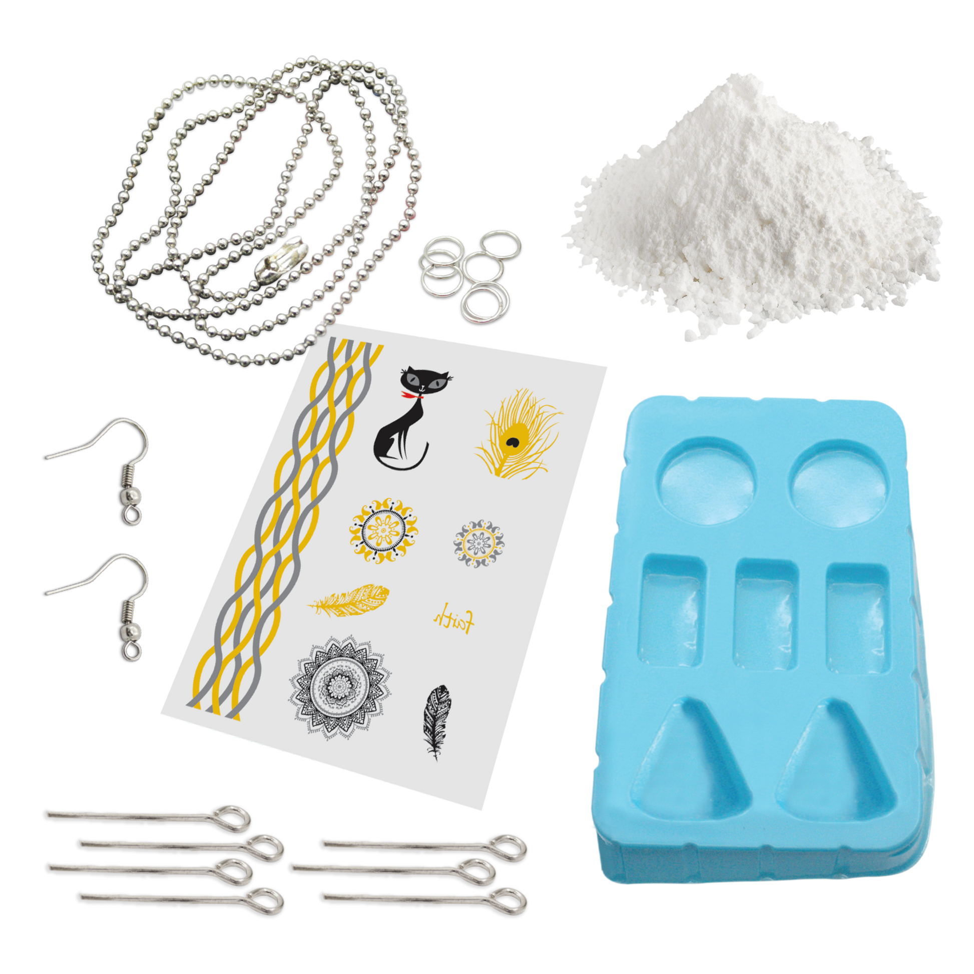 Light Gray Art Star Make Your Own Plaster Jewellery Kit Kids Craft Kits