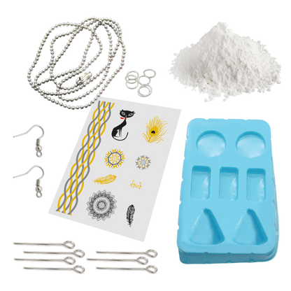 Light Gray Art Star Make Your Own Plaster Jewellery Kit Kids Craft Kits