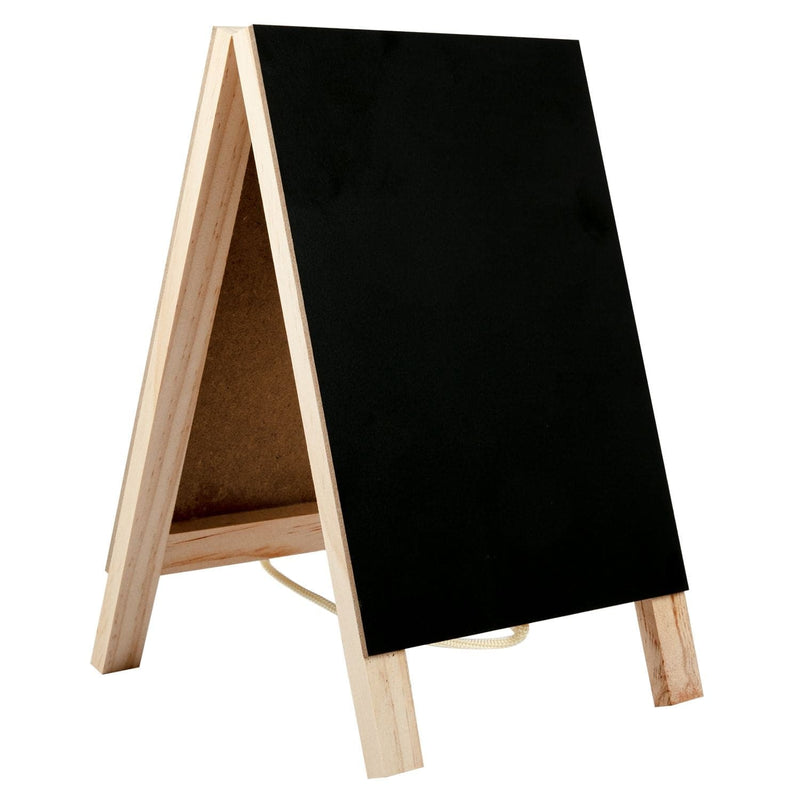 Black Urban Crafter Chalkboard and Whiteboard A-Frame 26x16cm Frames