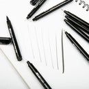 White Smoke The Art Studio Black Waterproof Pigment Liner Pens, 8pk Pens and Markers