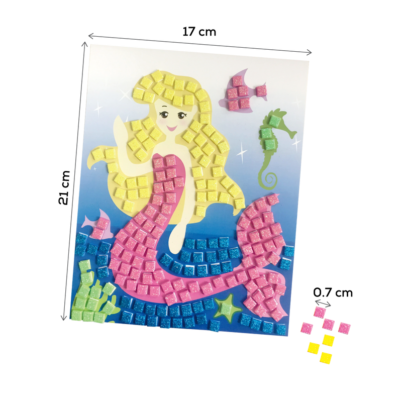 Thistle Art Star Make Your Own Foam Mosaic Mermaid Kids Craft Kits