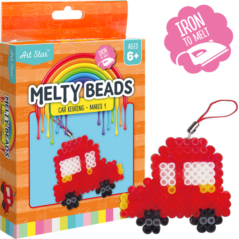 Chocolate Art Star Melty Beads Car Keyring Kit Kids Craft Kits