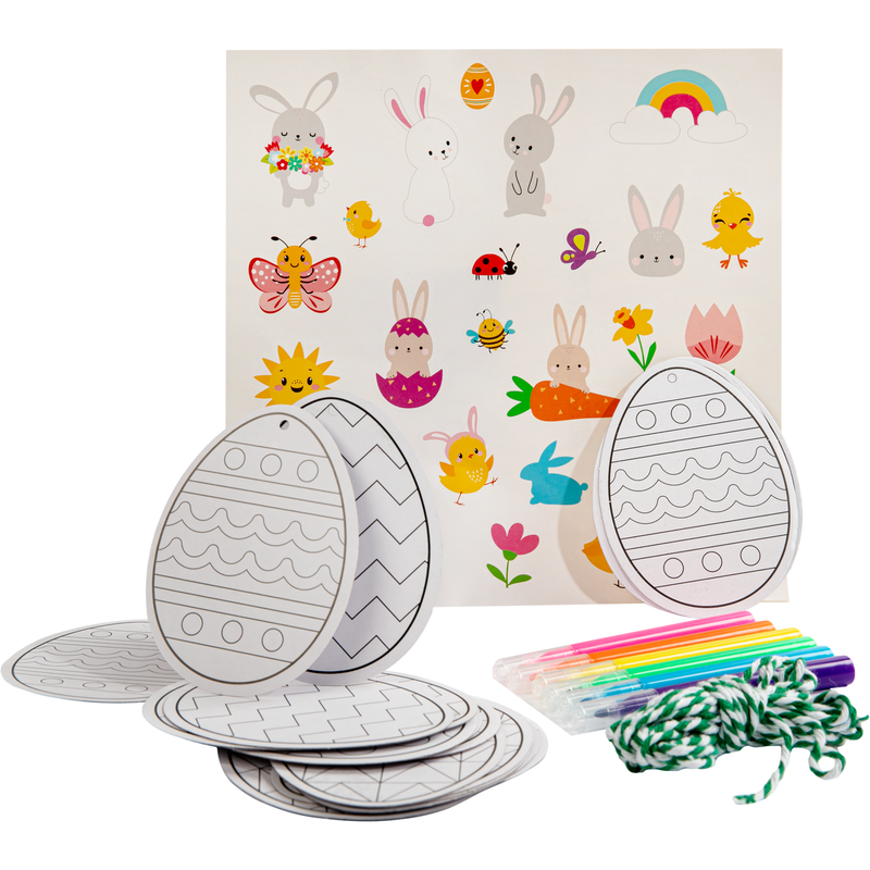 Light Gray Art Star Easter Colour Your Own Egg Kit Makes 24 Easter