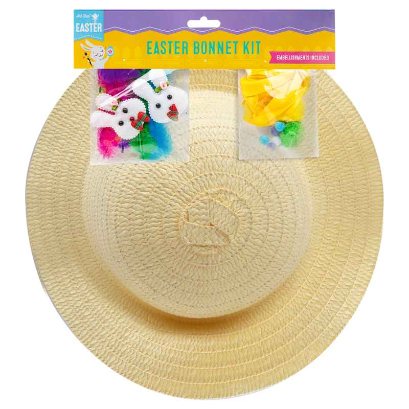 Tan Art Star Easter Bonnet Kit w/Natural 30cm Hat Easter