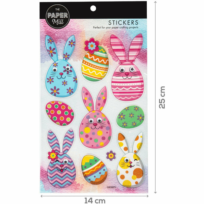Lavender The Paper Mill Easter Wiggle Eye Stickers - Easter Fun Easter