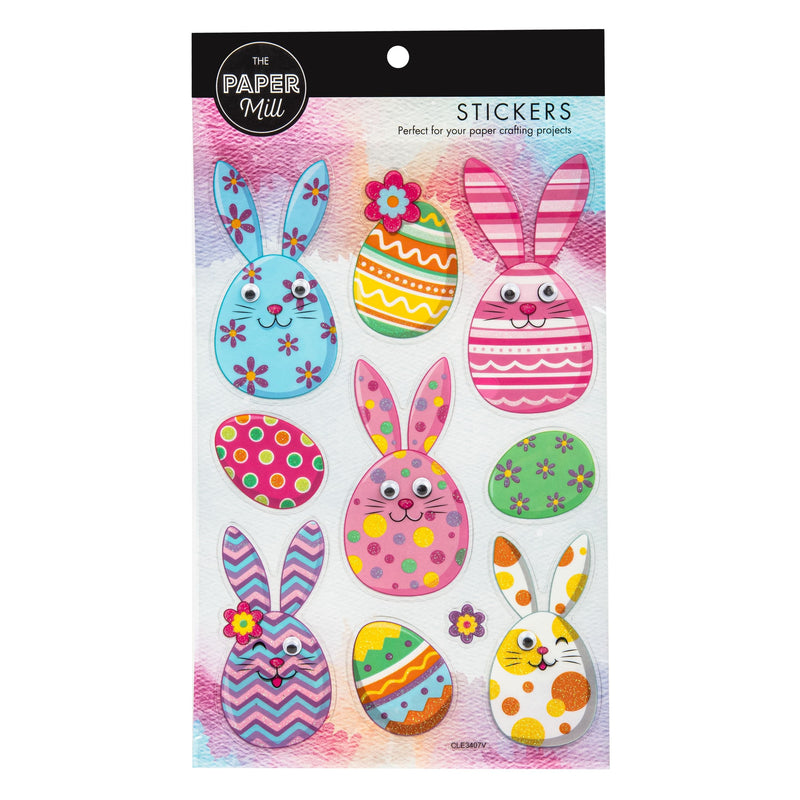 Pale Violet Red The Paper Mill Easter Wiggle Eye Stickers - Easter Fun Easter