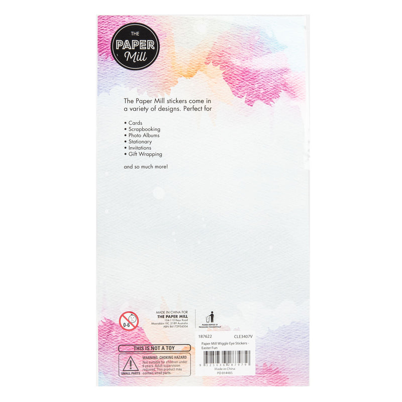 White Smoke The Paper Mill Easter Wiggle Eye Stickers - Easter Fun Easter