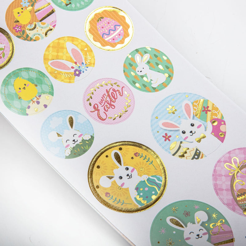 Sandy Brown The Paper Mill Easter Foil Paper Stickers - Easter Time Easter