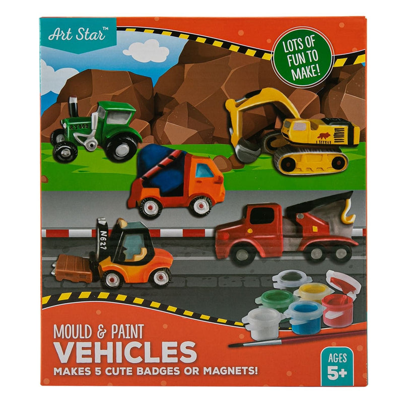 Dark Slate Gray Art Star Mould & Paint Plaster Vehicles Kids Craft Kits