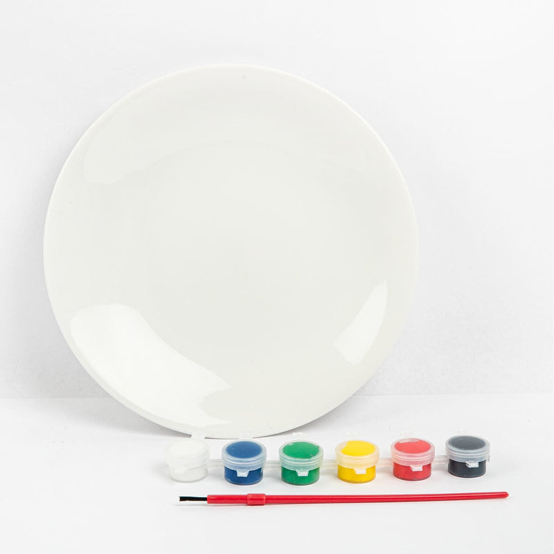 Medium Sea Green Art Star Paint Your Own Plate Kids Craft Kits