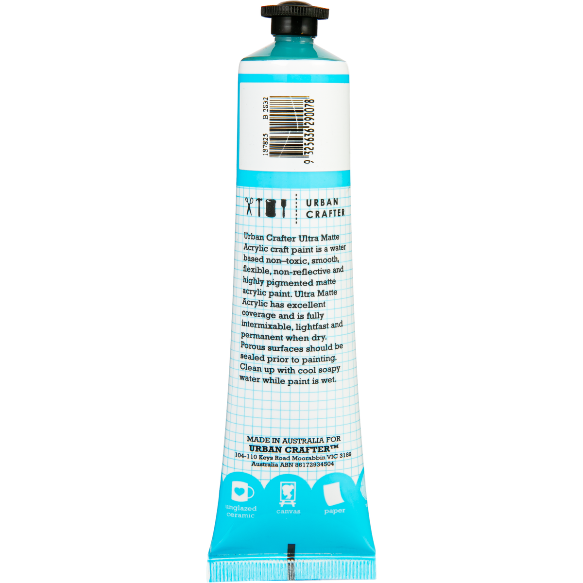 Light Sea Green Urban Crafter Ultra Matte Acrylic Paint Phthalo Green Transparent S2 ASTM1 75ml Acrylic Paints