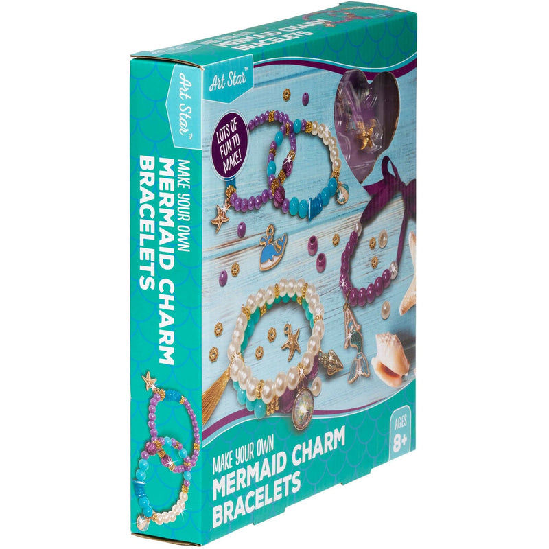 Light Sea Green Art Star Make Your Own Mermaid Charm Bracelets Kit Kids Craft Kits
