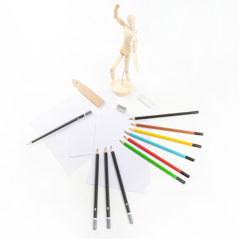 Bisque The Art Studio Sketch and Draw Starter Set 15pc Drawing and Sketching Sets